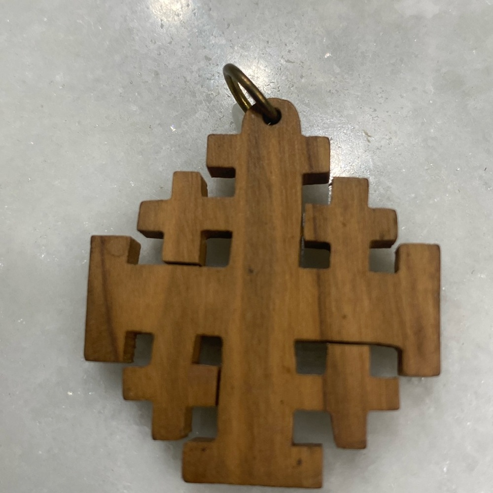 Wooden Cross Pendant